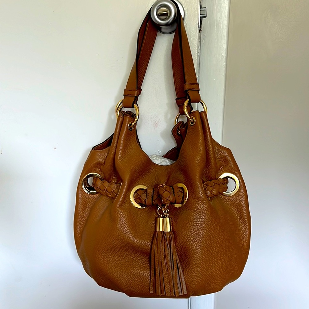 Michael Kors Braided Gromet leather purse